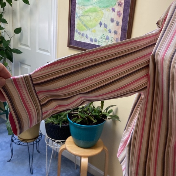 Jones New York striped long sleeve blouse size 2X - Picture 4 of 14